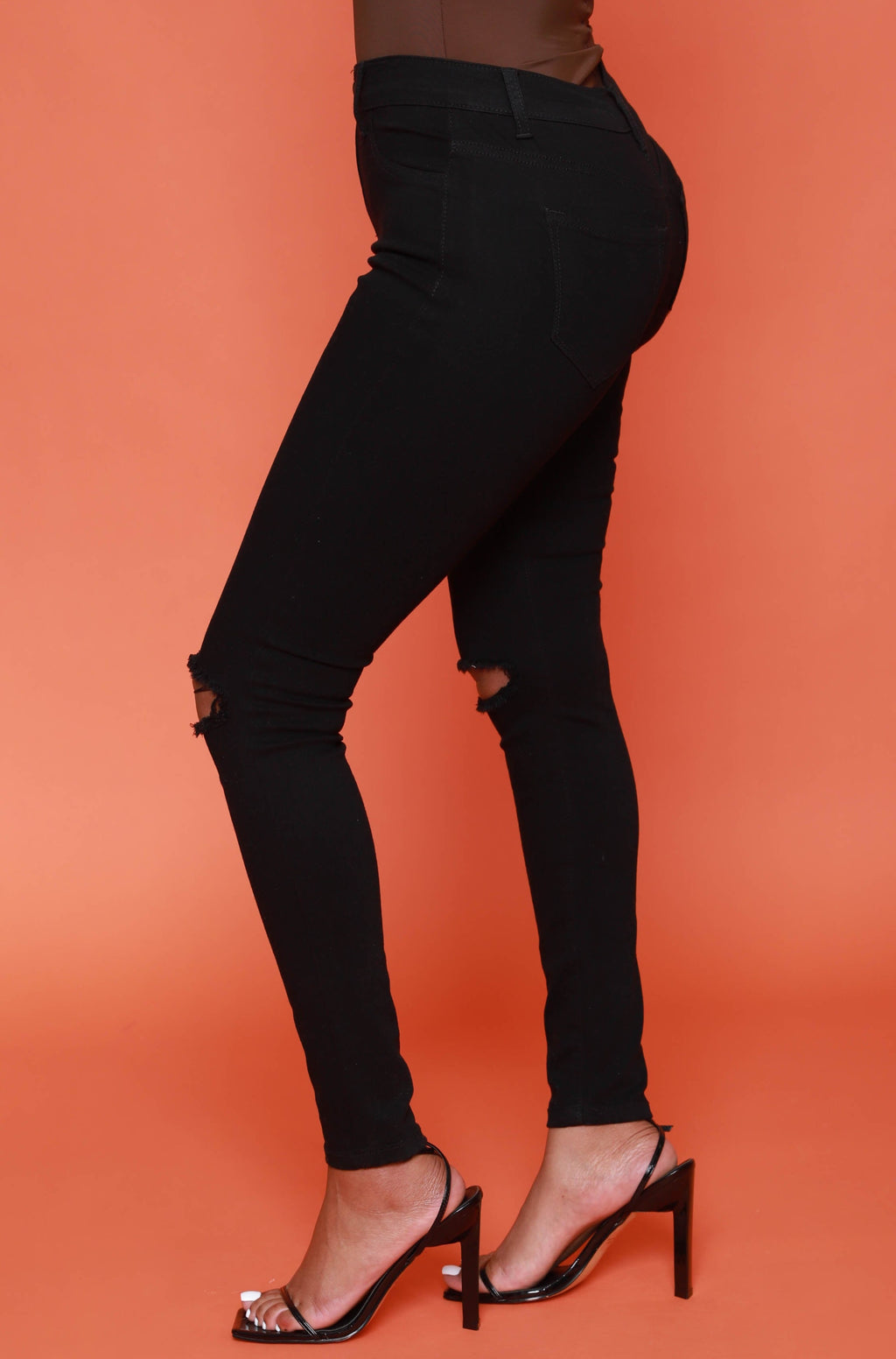 Having It High Rise Stretchy Jeans - Black - grundigemergencyradio