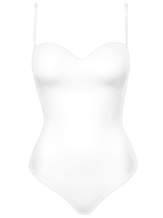 Doctored Form Shape Wear Bodysuit - White - grundigemergencyradio