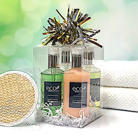 Eco Botanics Bath Toiletries 4 Pack Gift Set - 10.14oz. Pump Bottles | GuestOutfitters.com