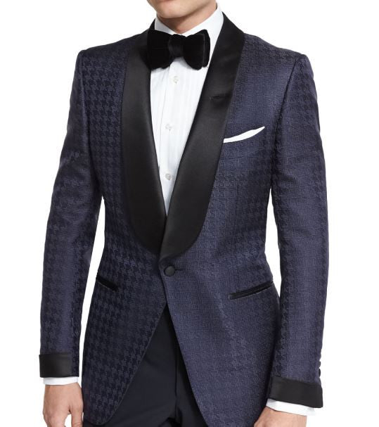 Navy Blue Shawl Lapel Tuxedo – Resso Roth