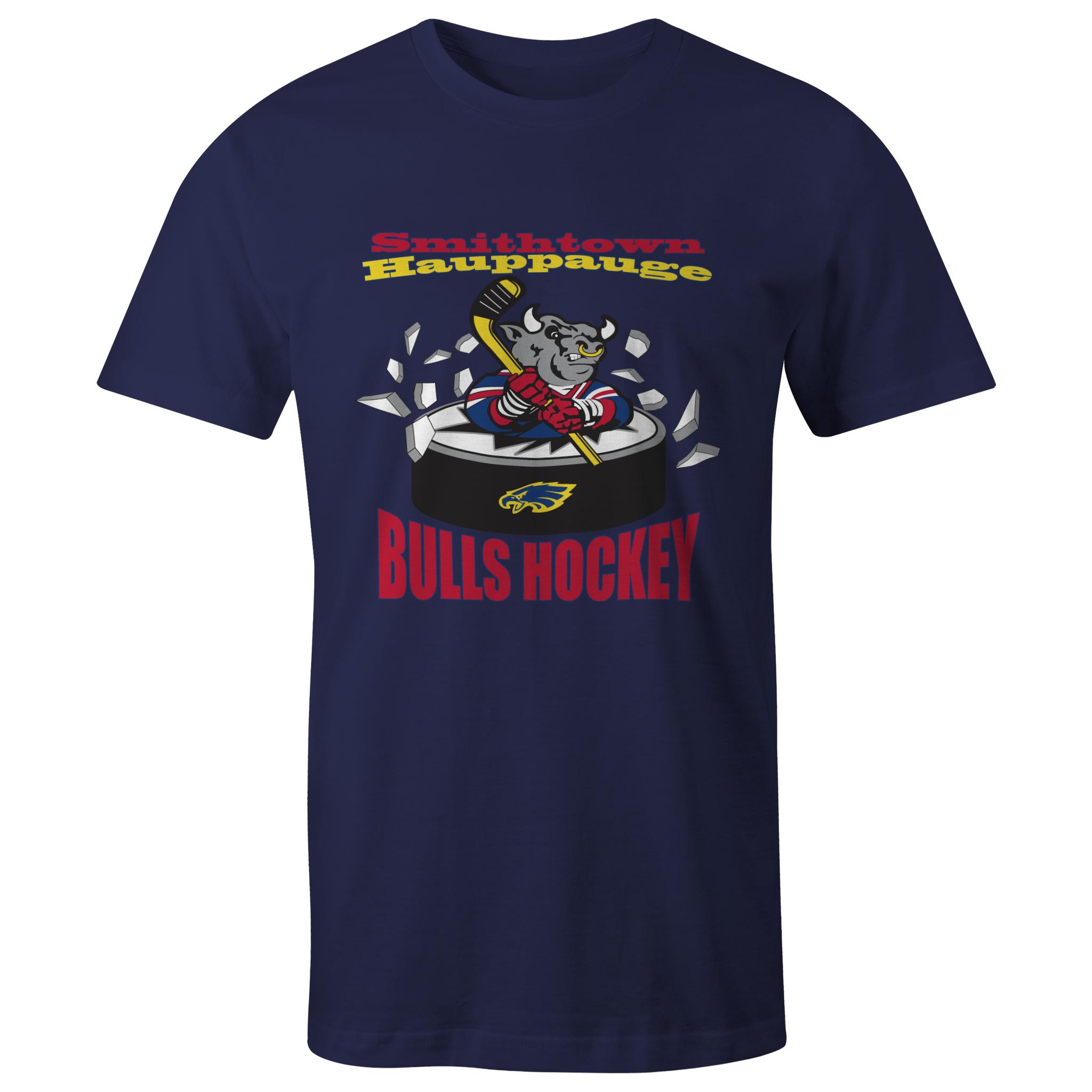 Smithtown Hauppauge Bulls Hockey Tee Shirt