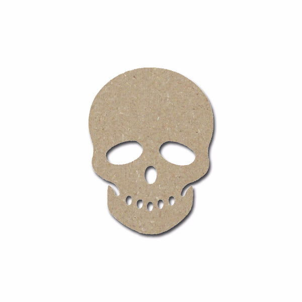 Skull Shape Unfinished Wood Cutout - Artistic Craft Supply 