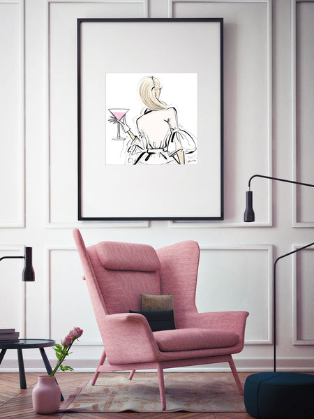 Cocktail Chic - Illustration - Limited Edition Print – Tiffany La Belle