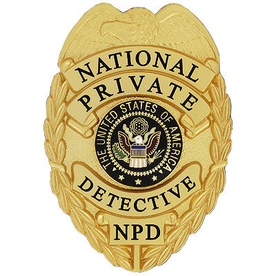 435 National Private Detective Badge Maxarmory