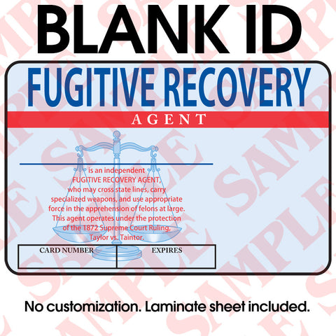 fugitive recovery id card