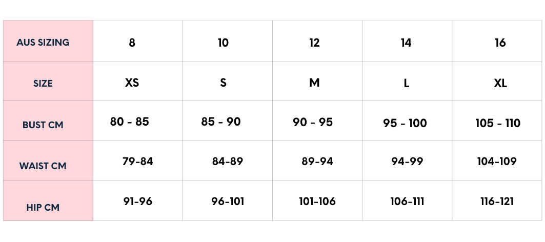 Zaket & Plover Size Guide