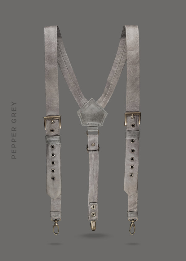 SUSPENDERS NO.1 – PEPPER GREY