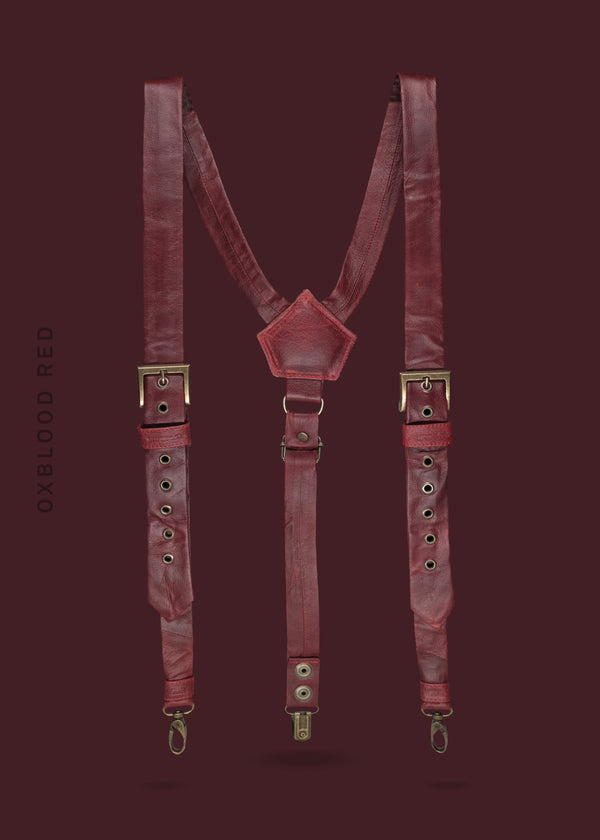 SUSPENDERS NO.1 – OXBLOOD RED