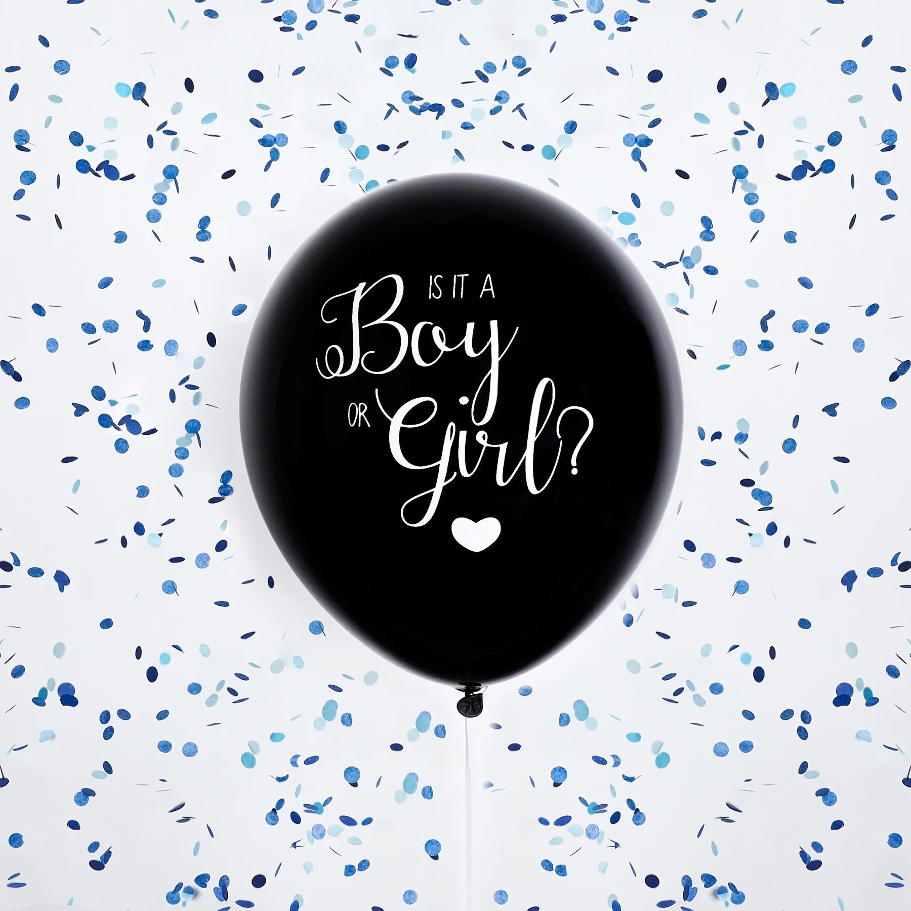 Blue & Black Gender Reveal Balloon