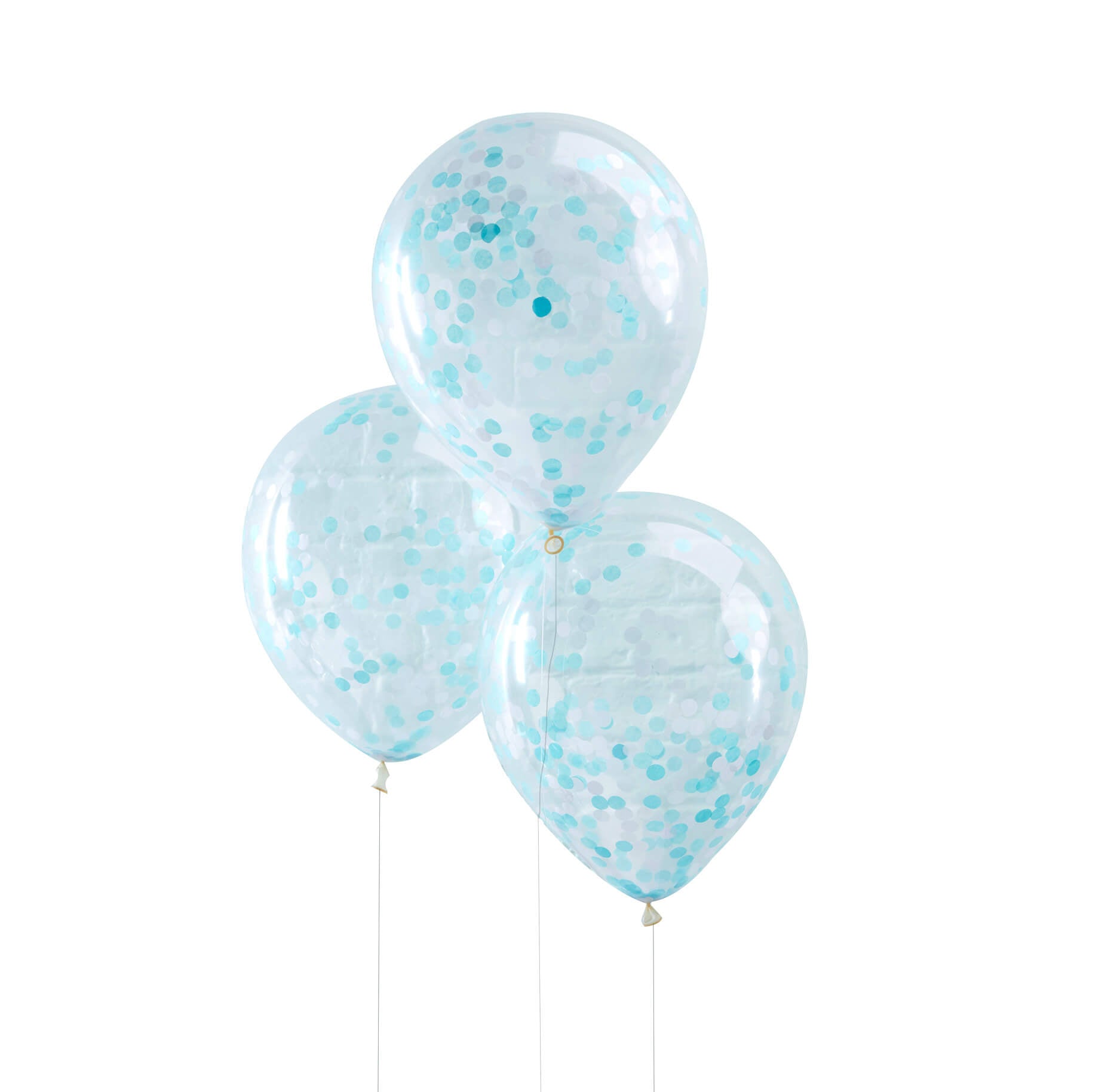 Blue Confetti Balloons