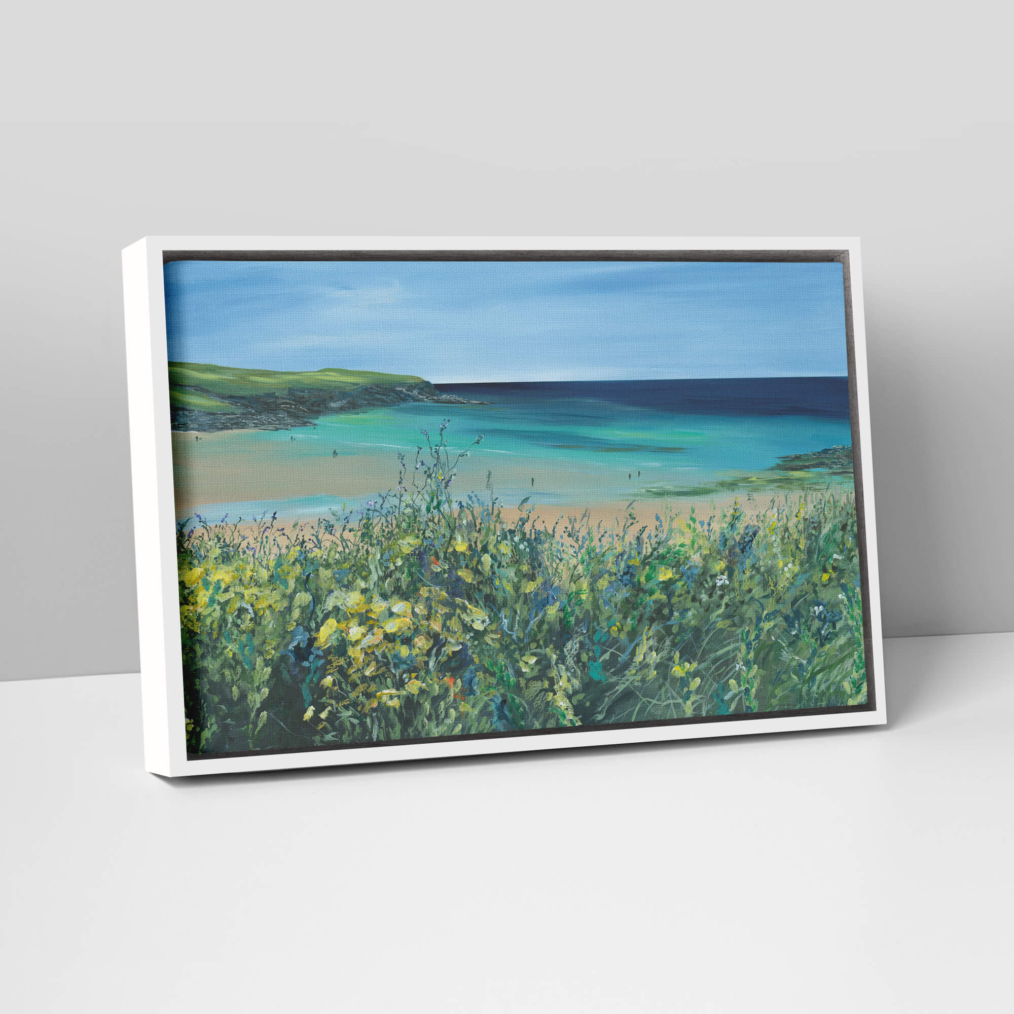 Padstow Views Framed Canvas