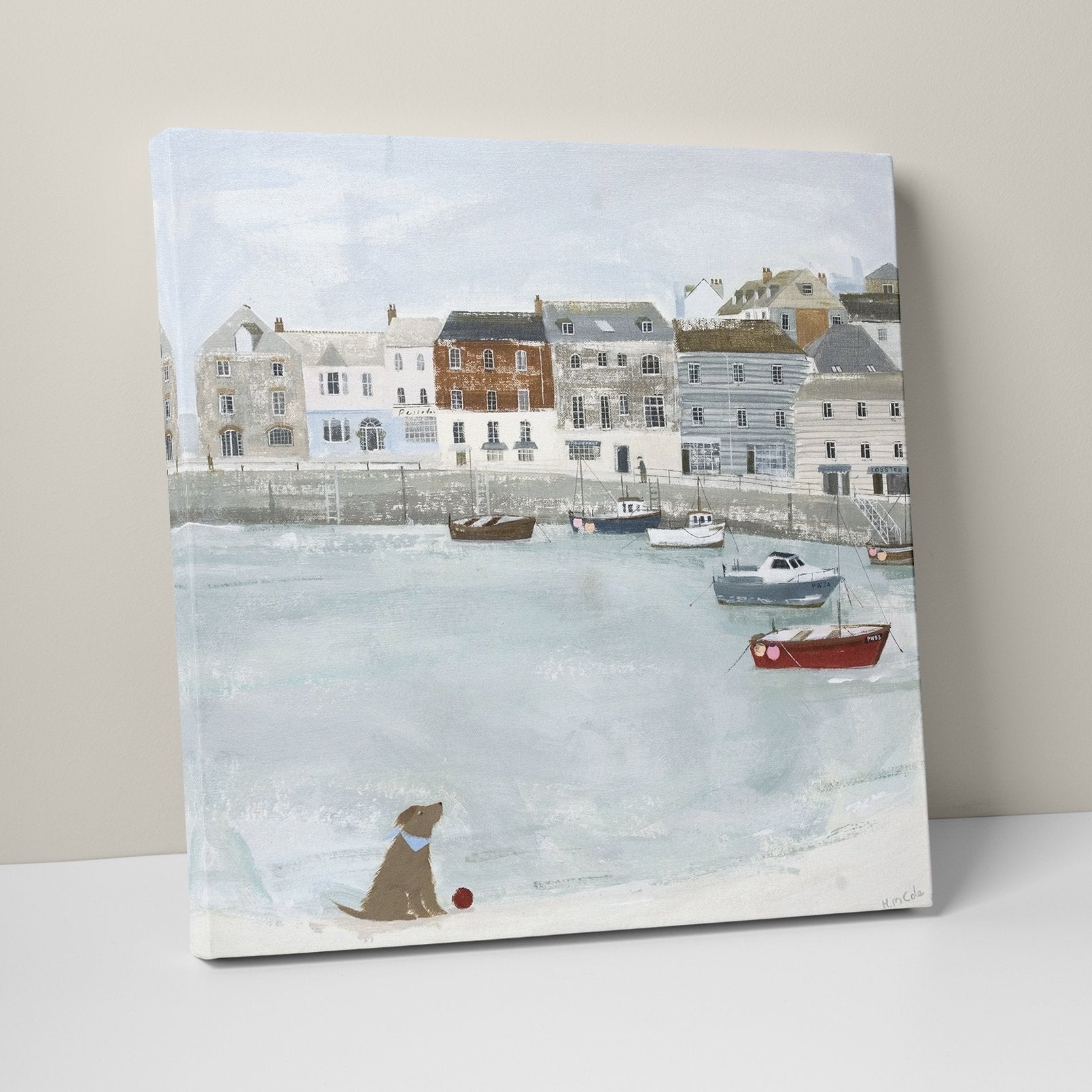 Padstow Harbour Boats Canvas