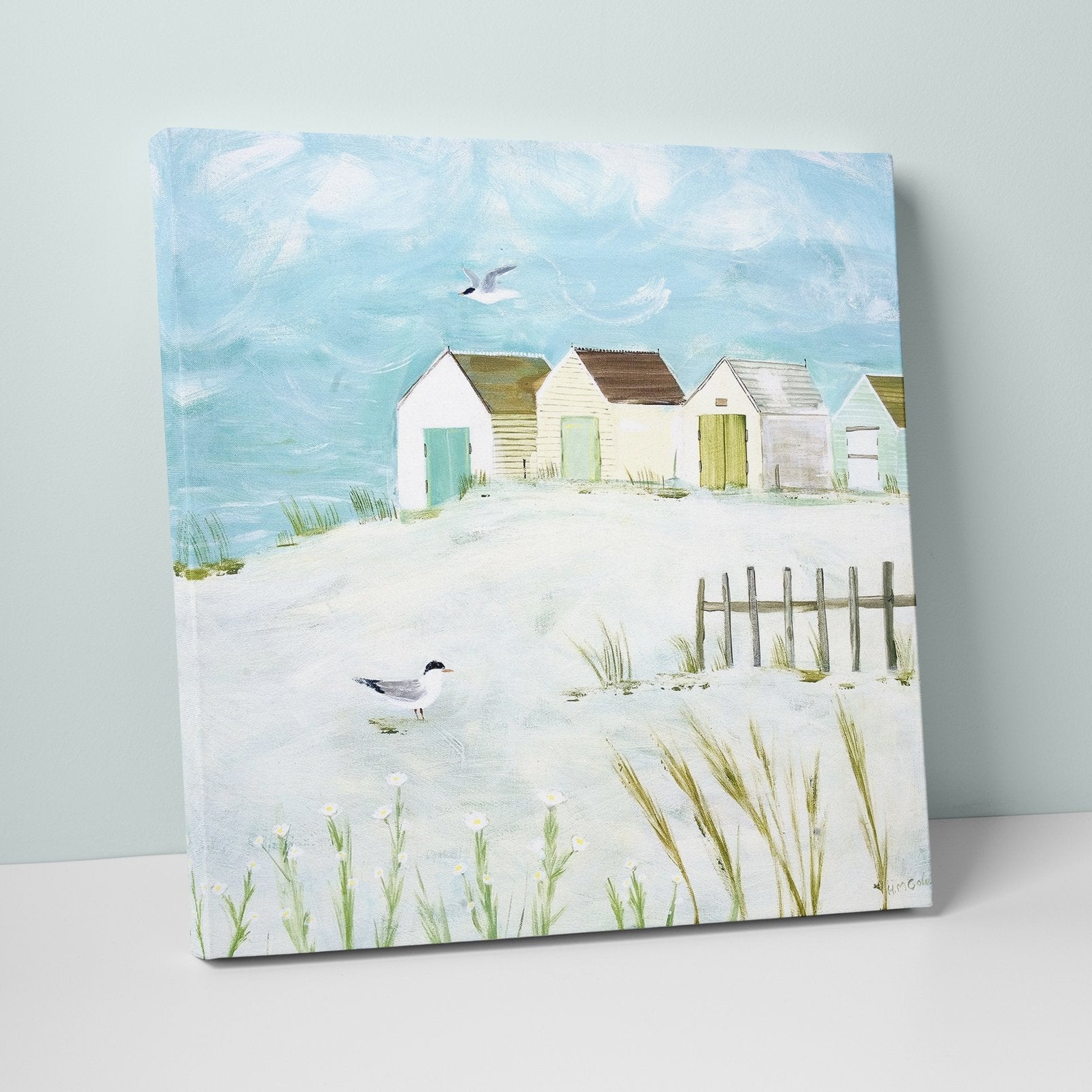 Beach Huts Canvas