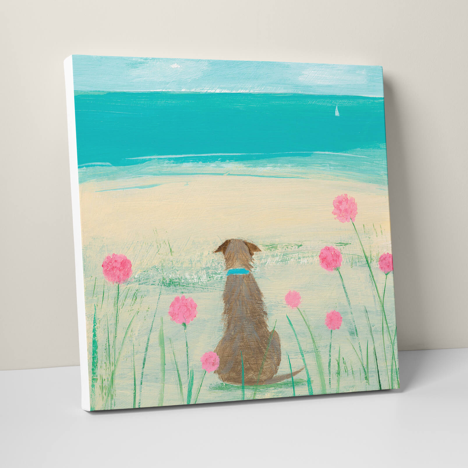 Amongst The Sea Pinks Small Canvas