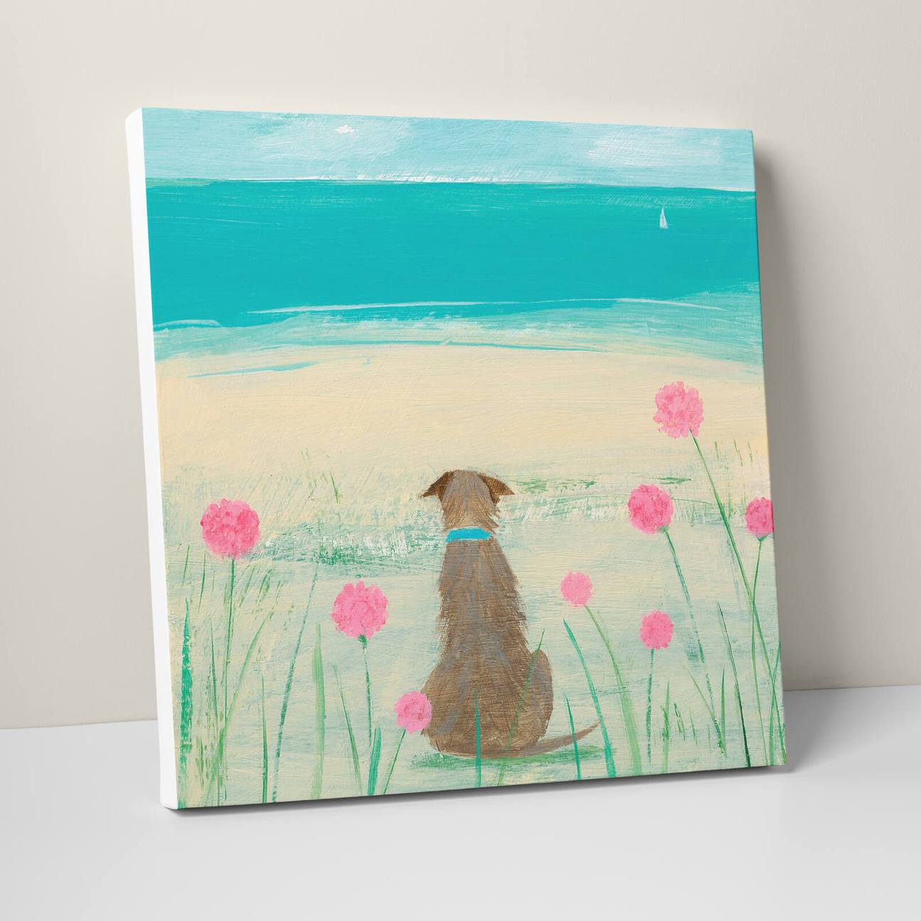 Amongst The Sea Pinks Medium Canvas