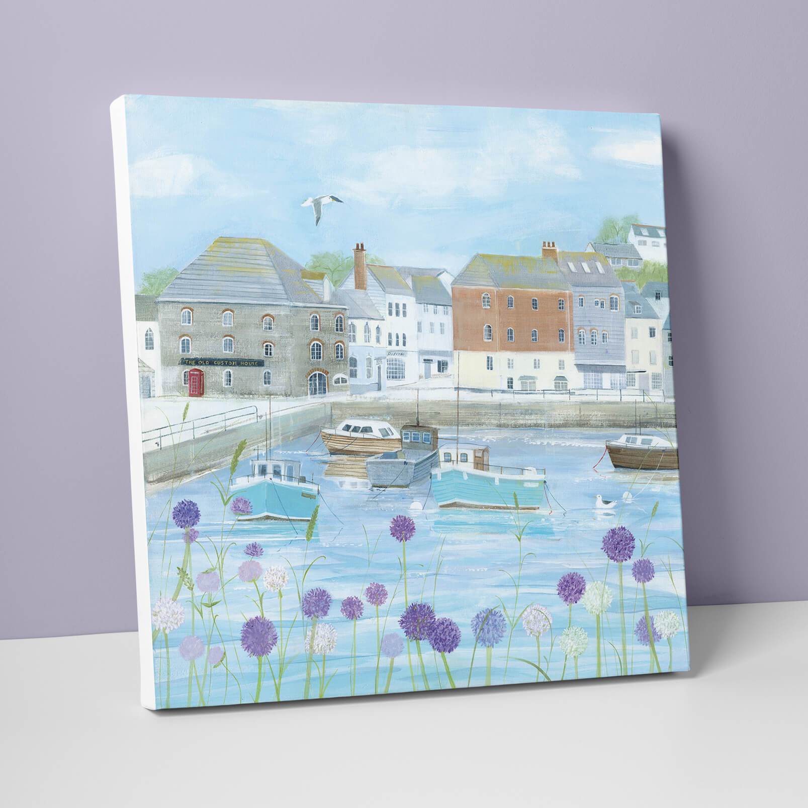 Padstow Flowers Extra Large Canvas