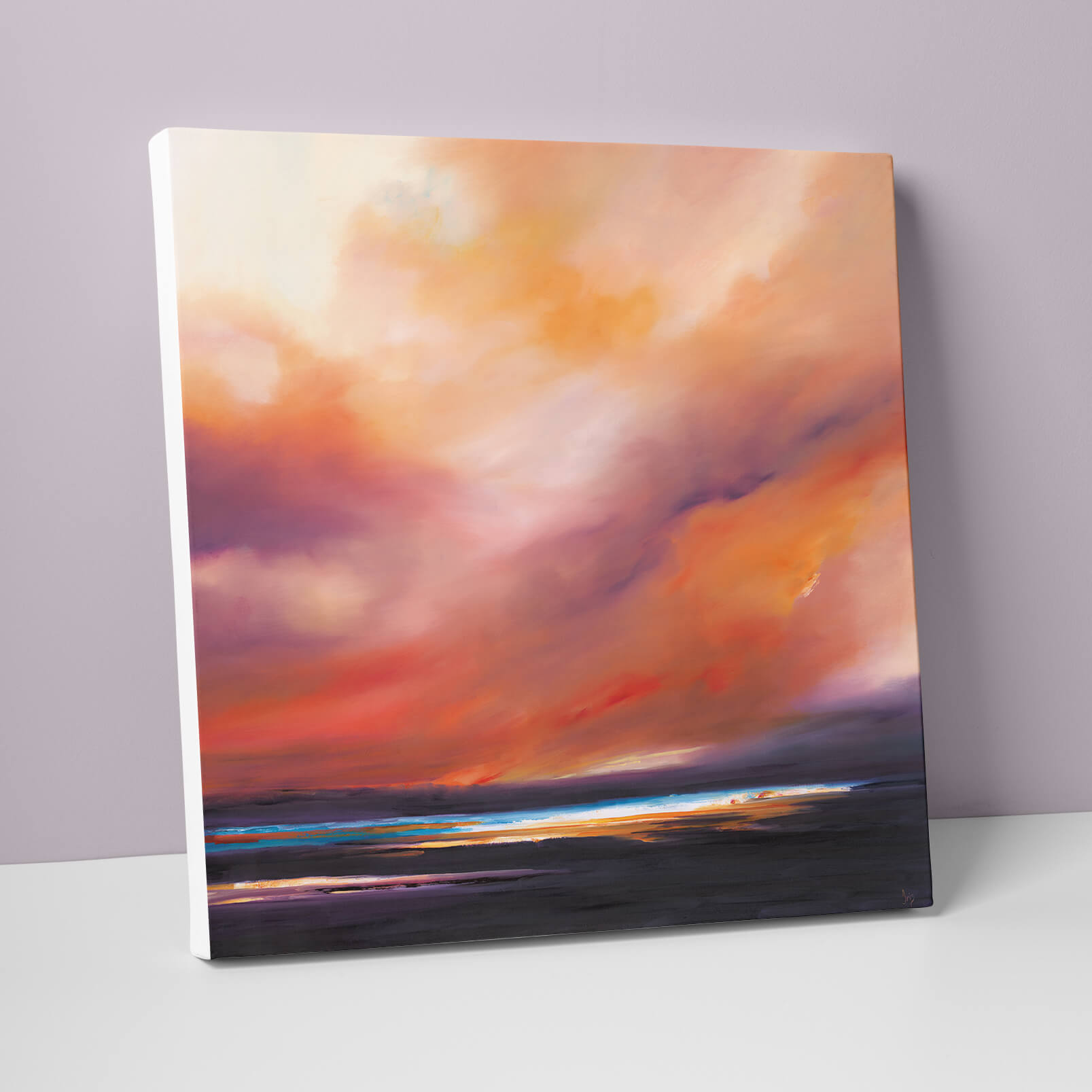 Sunset Fire Canvas