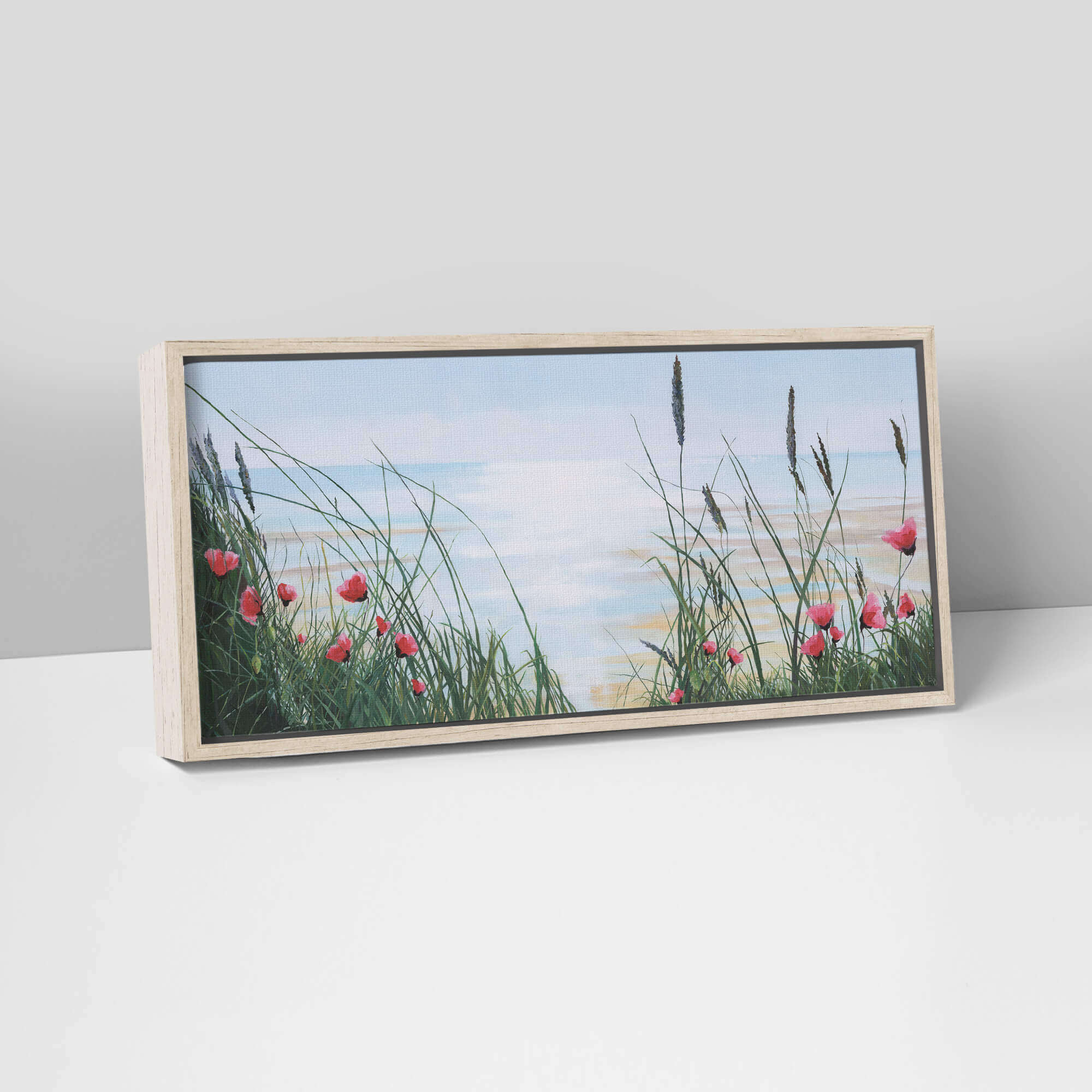 Wild Poppies Large Framed Canvas