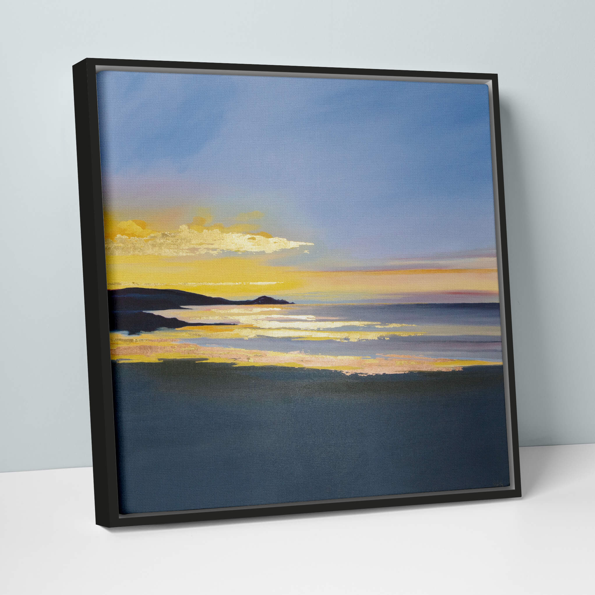 The Sands Of Perranuthnoe Framed Canvas