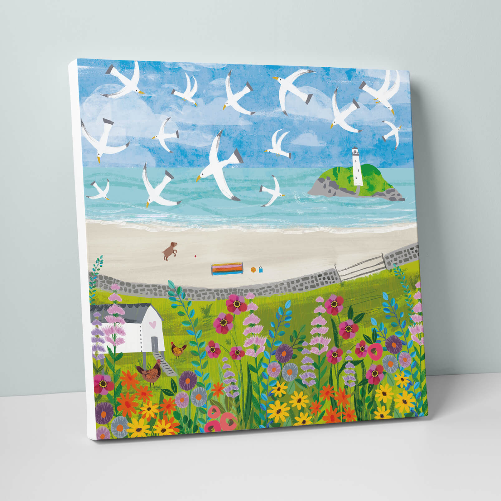 Godrevy Flowers Canvas