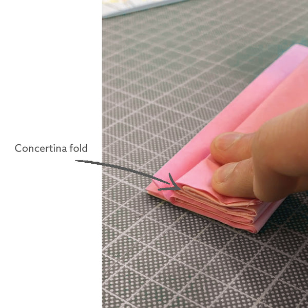 concertina fold tissue paper