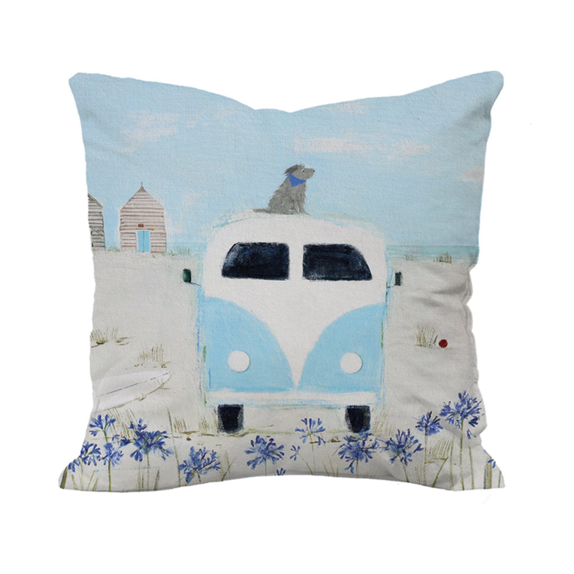 Blue Camper Art Cushion