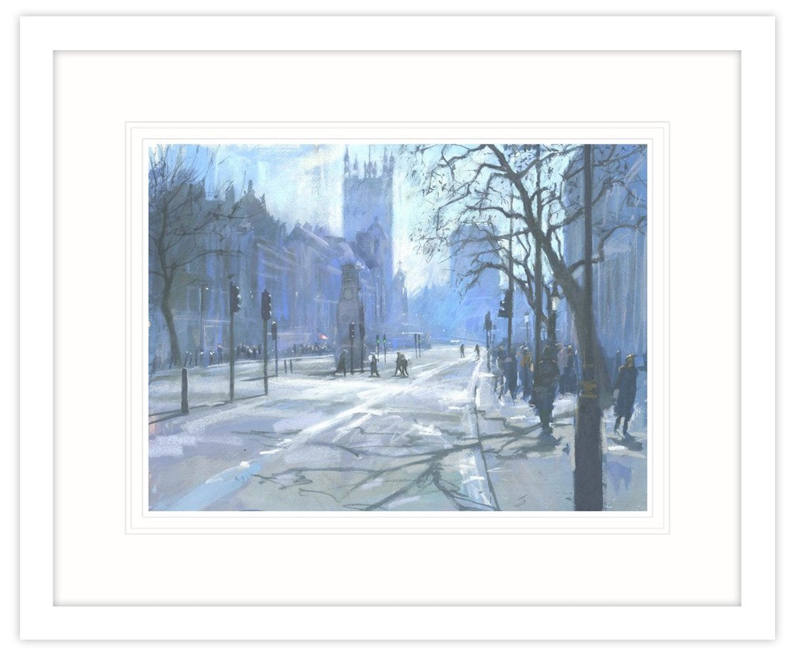 Early Morning, Whitehall Framed Print