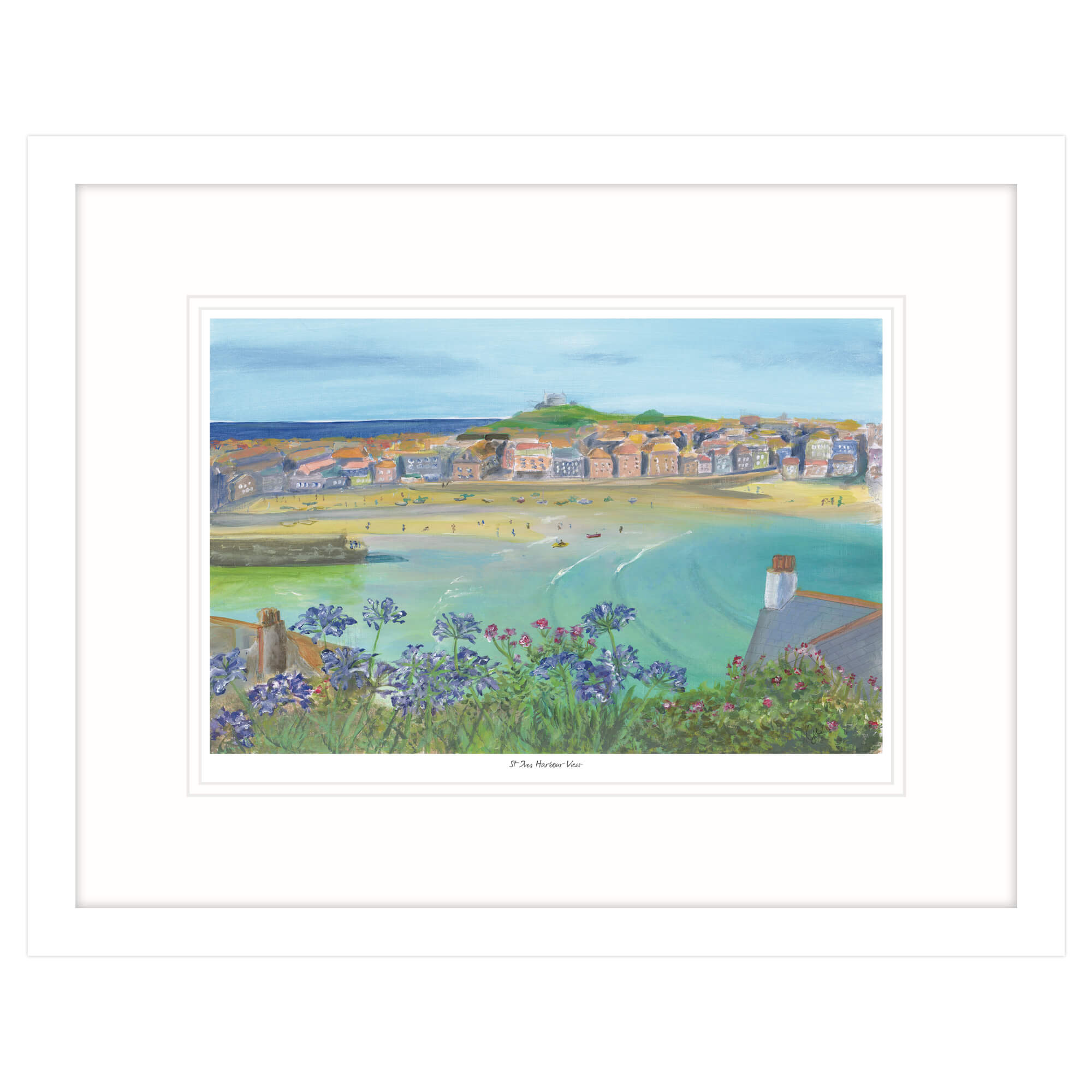 St Ives Harbour View Framed Print