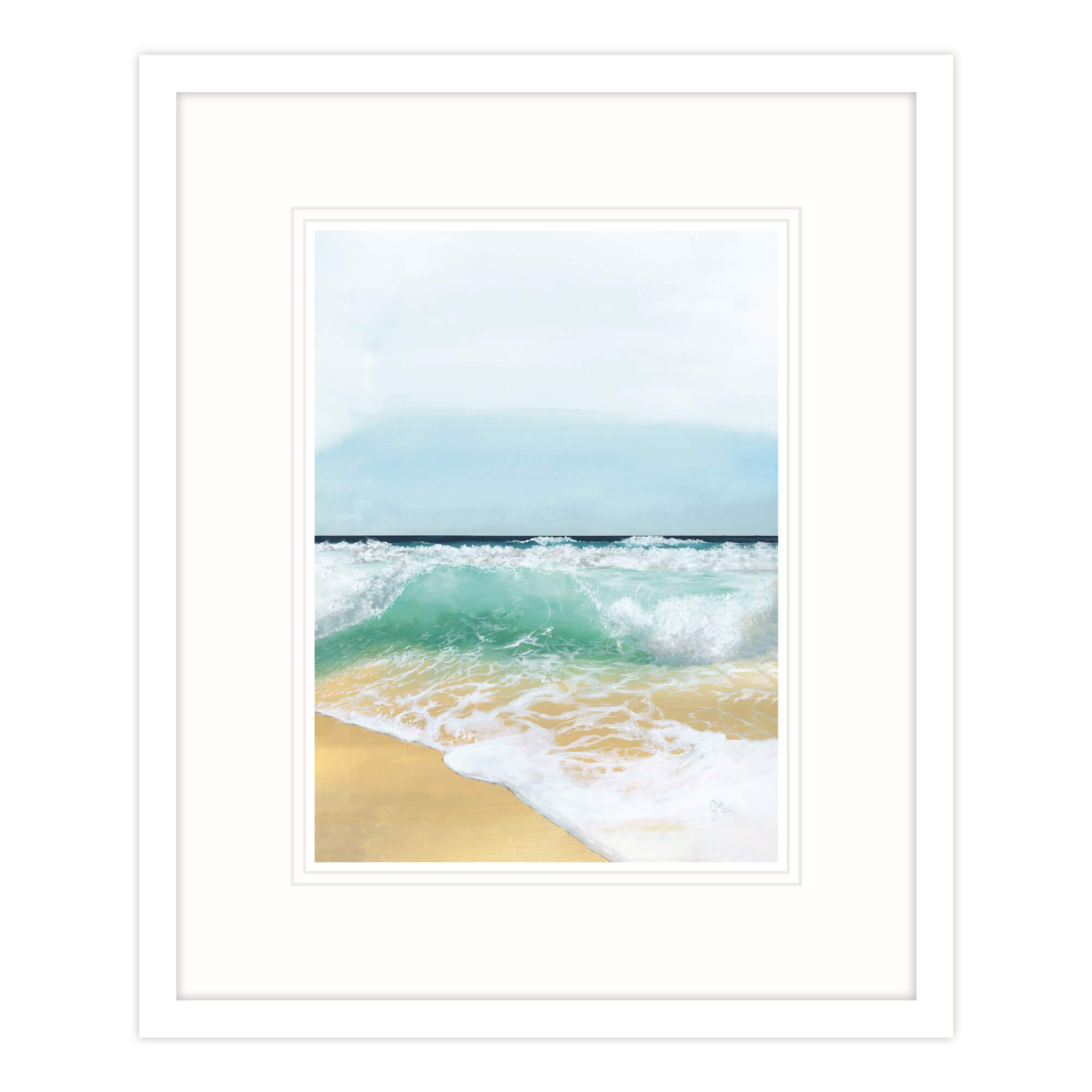 Wave Break Framed Print