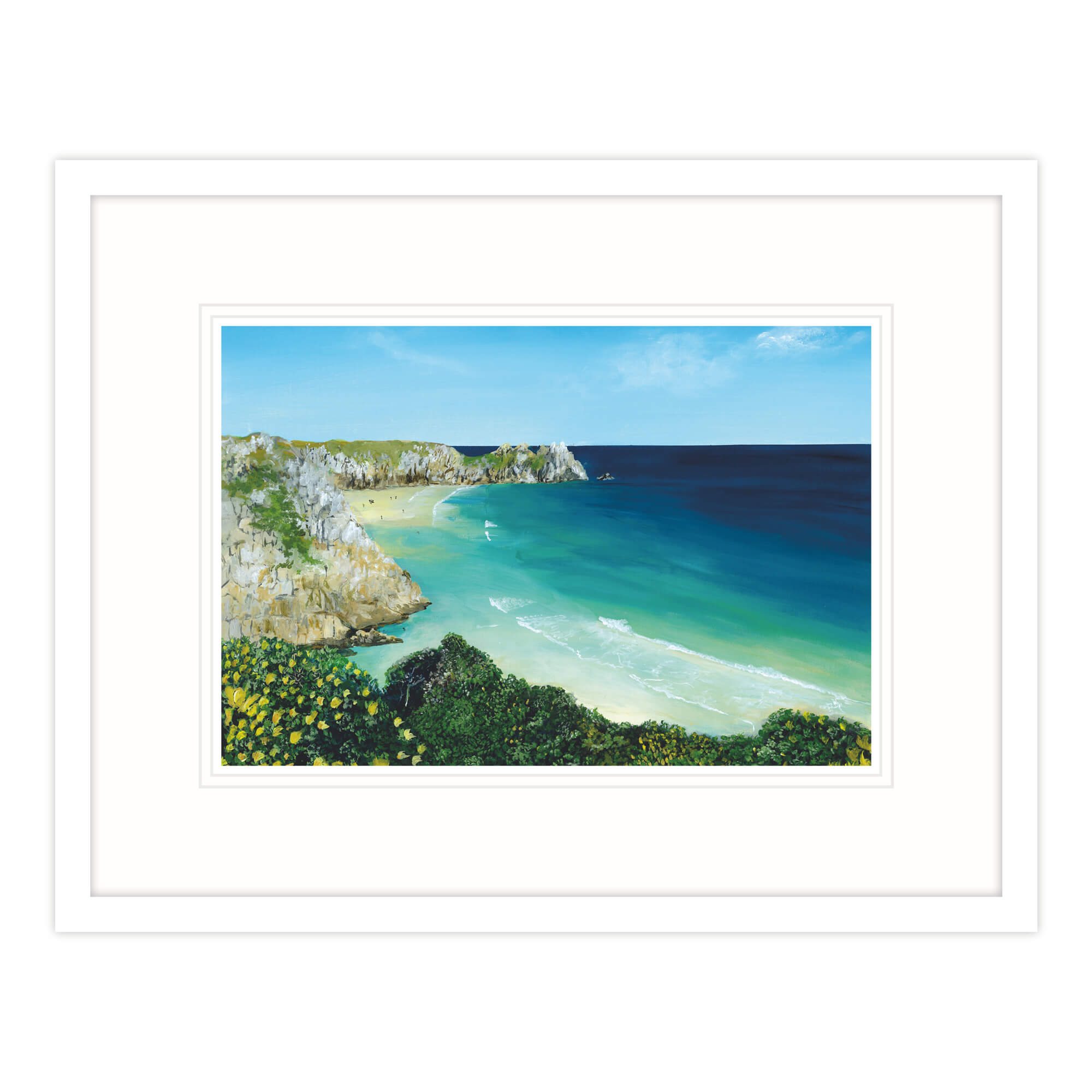 Summertime In Cornwall Framed Print