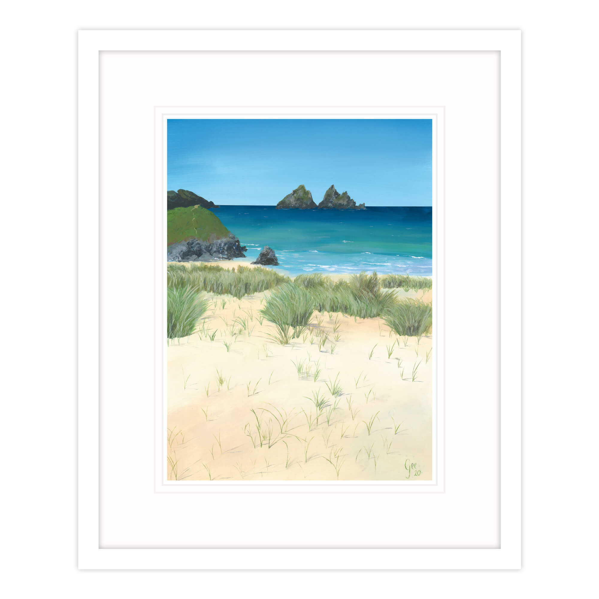 Holywell Bay Framed Print