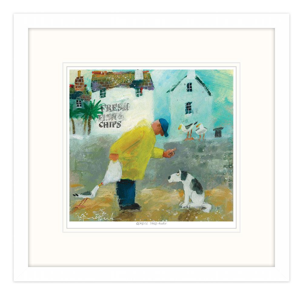 Seaside Takeaway Framed Print