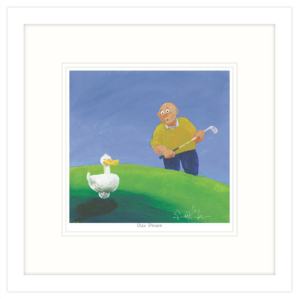 Duck Driver Framed Print