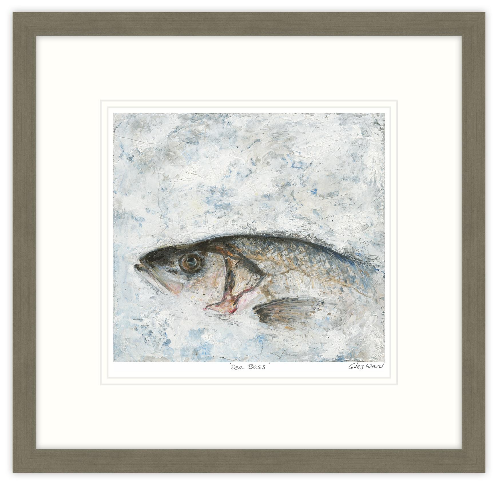 Sea Bass Small Framed Print