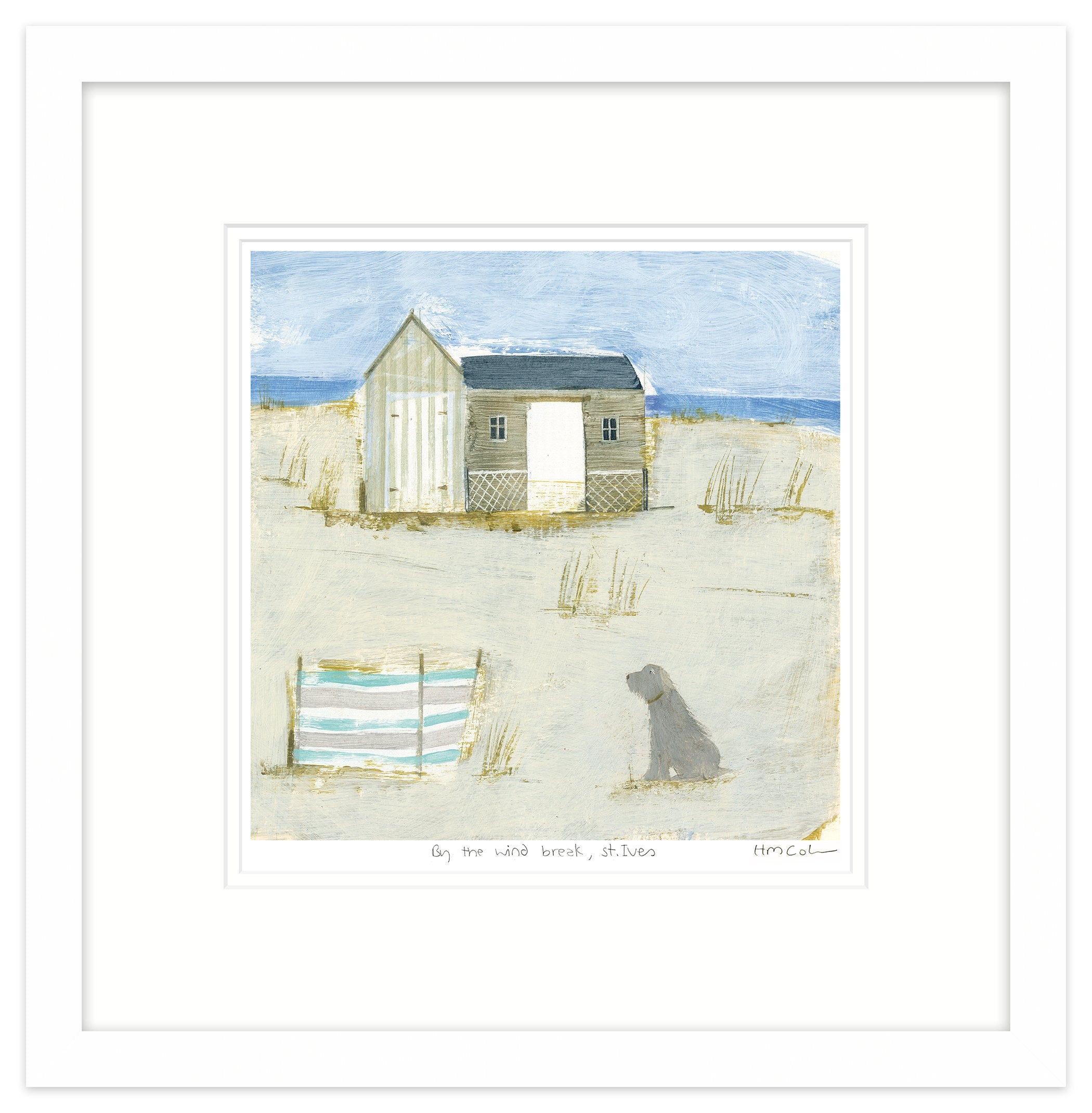 By The Windbreak Framed Print