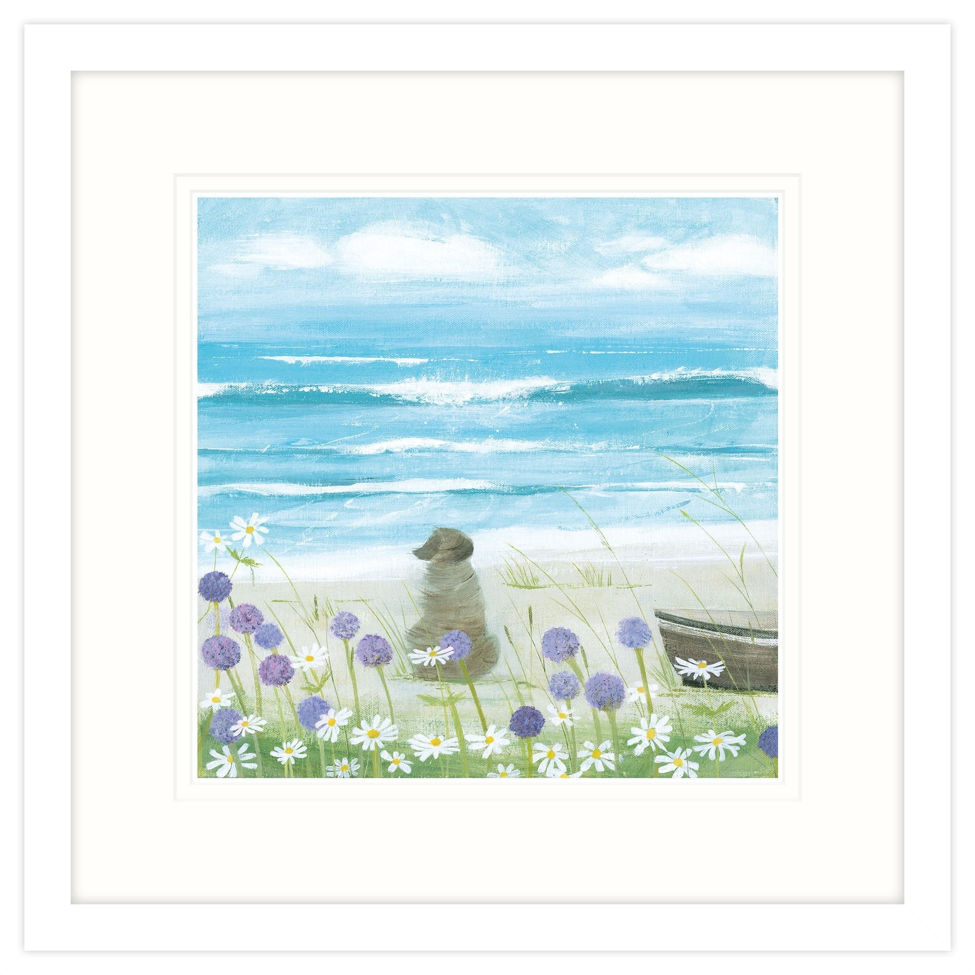 Breakers Medium Framed Print