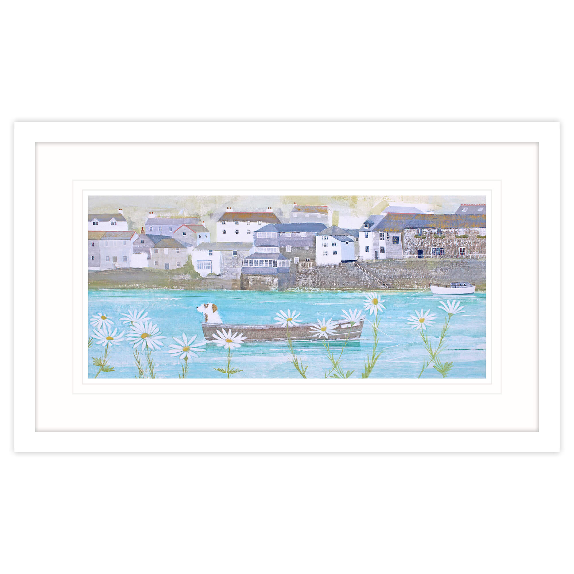 Sailing Through The Daisies Framed Print