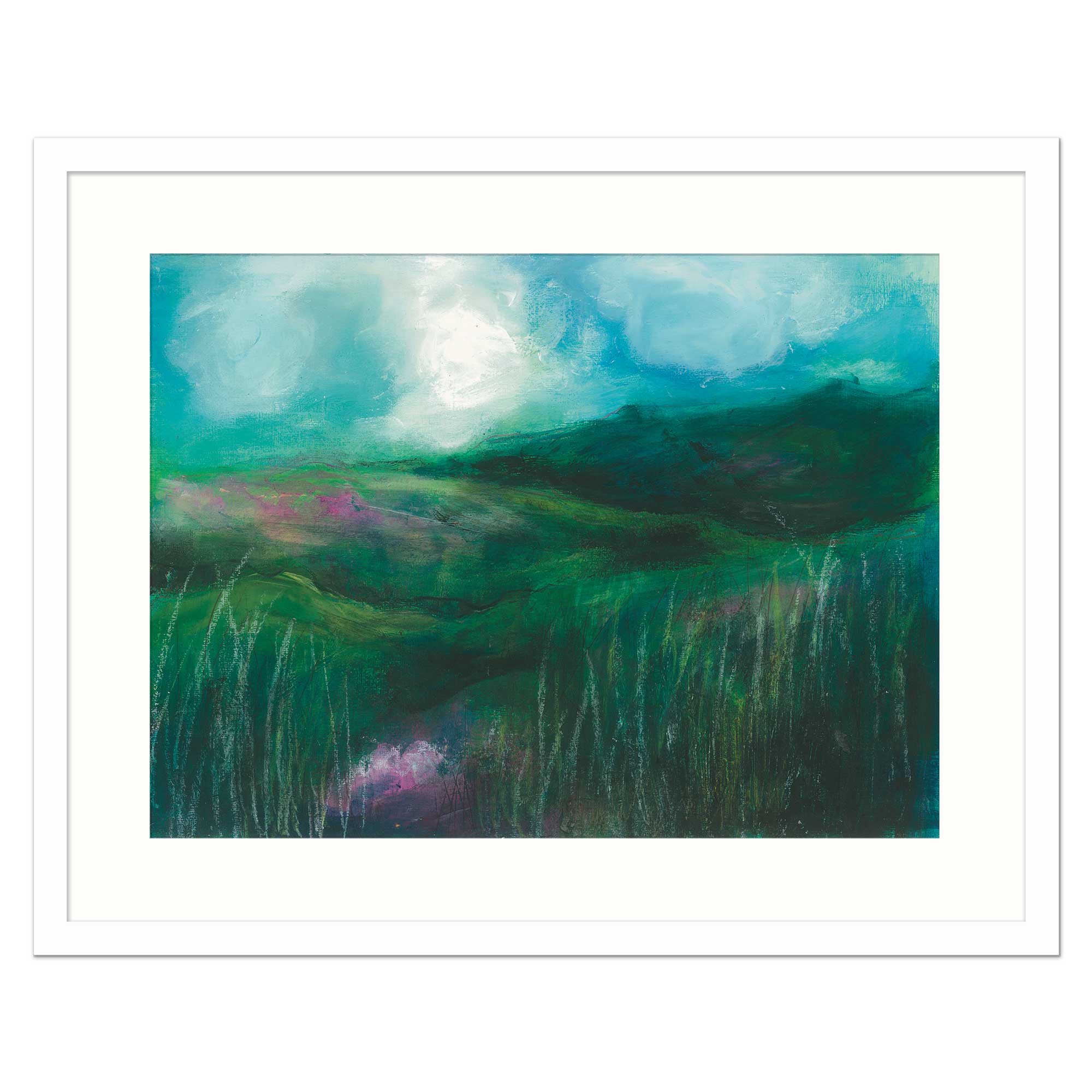 Heather Hills Medium Framed Print