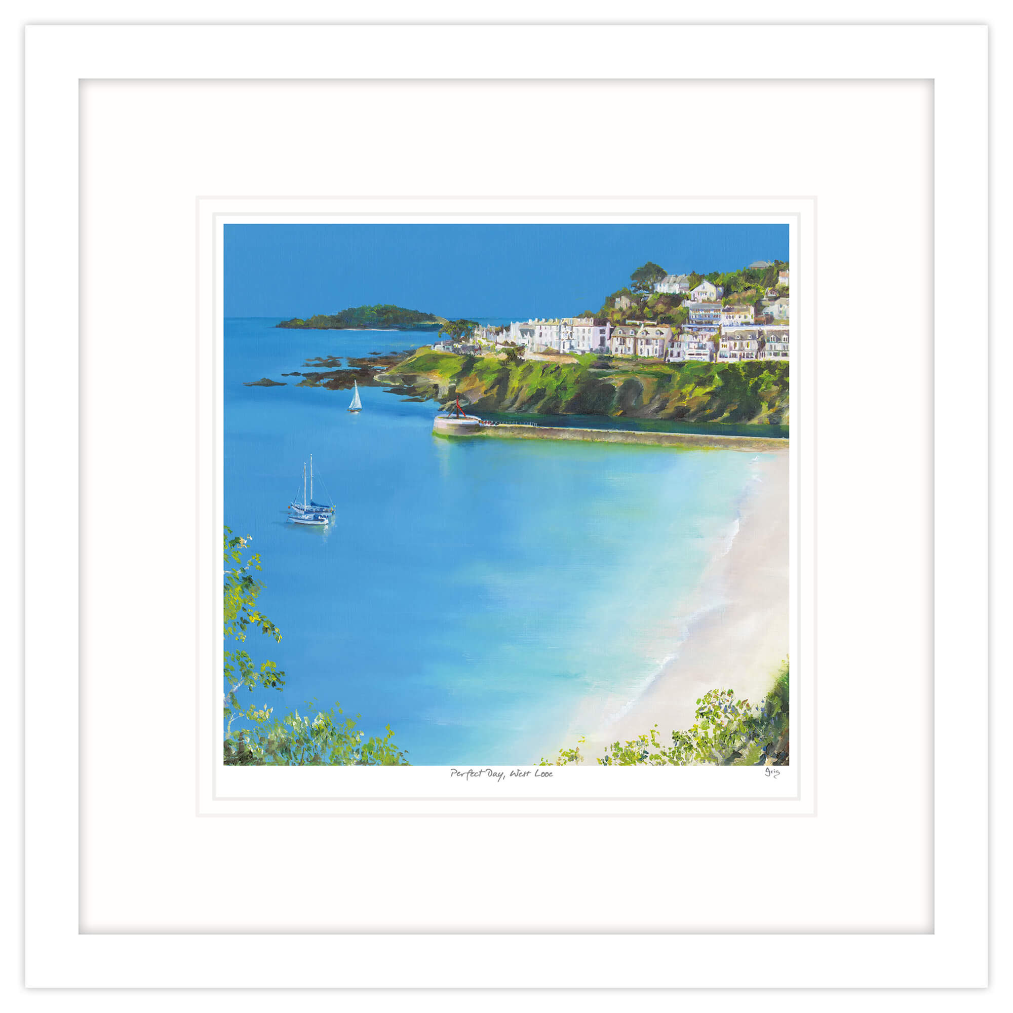 Perfect Day, West Looe Framed Print