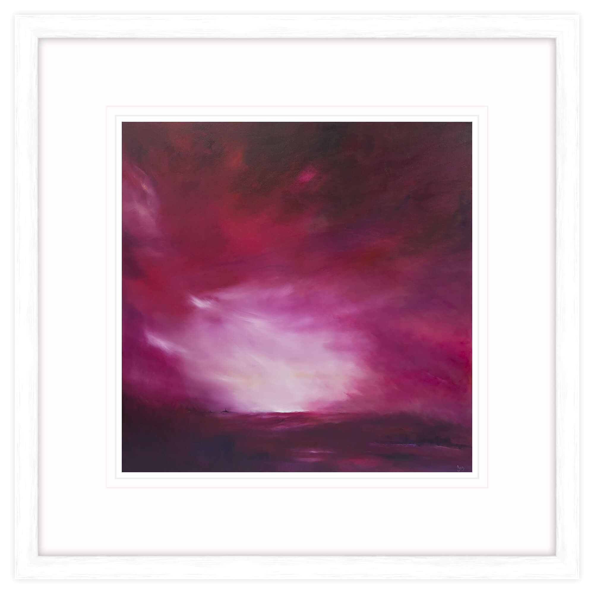 Magenta Skies Medium Framed Print