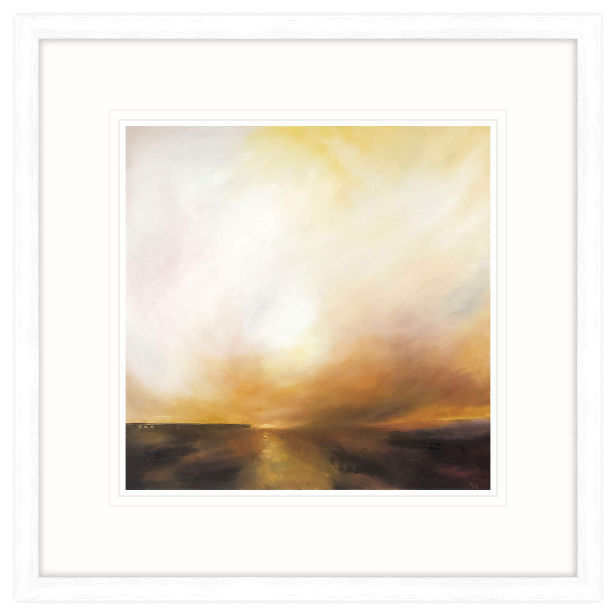 Distant Sunset Framed Print