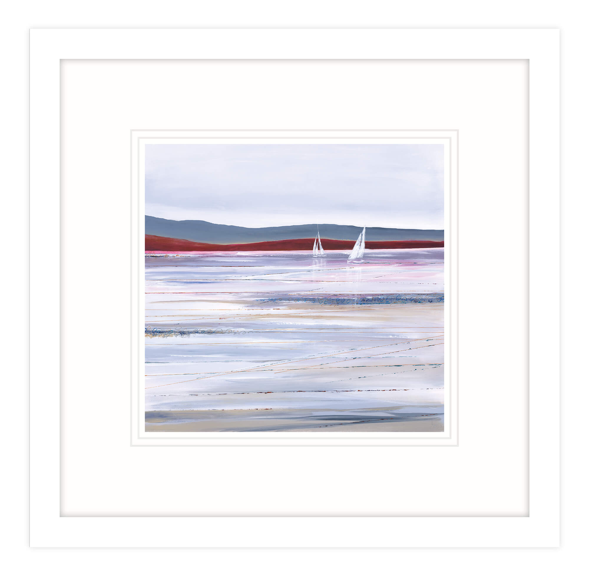 Smooth Waters Framed Print