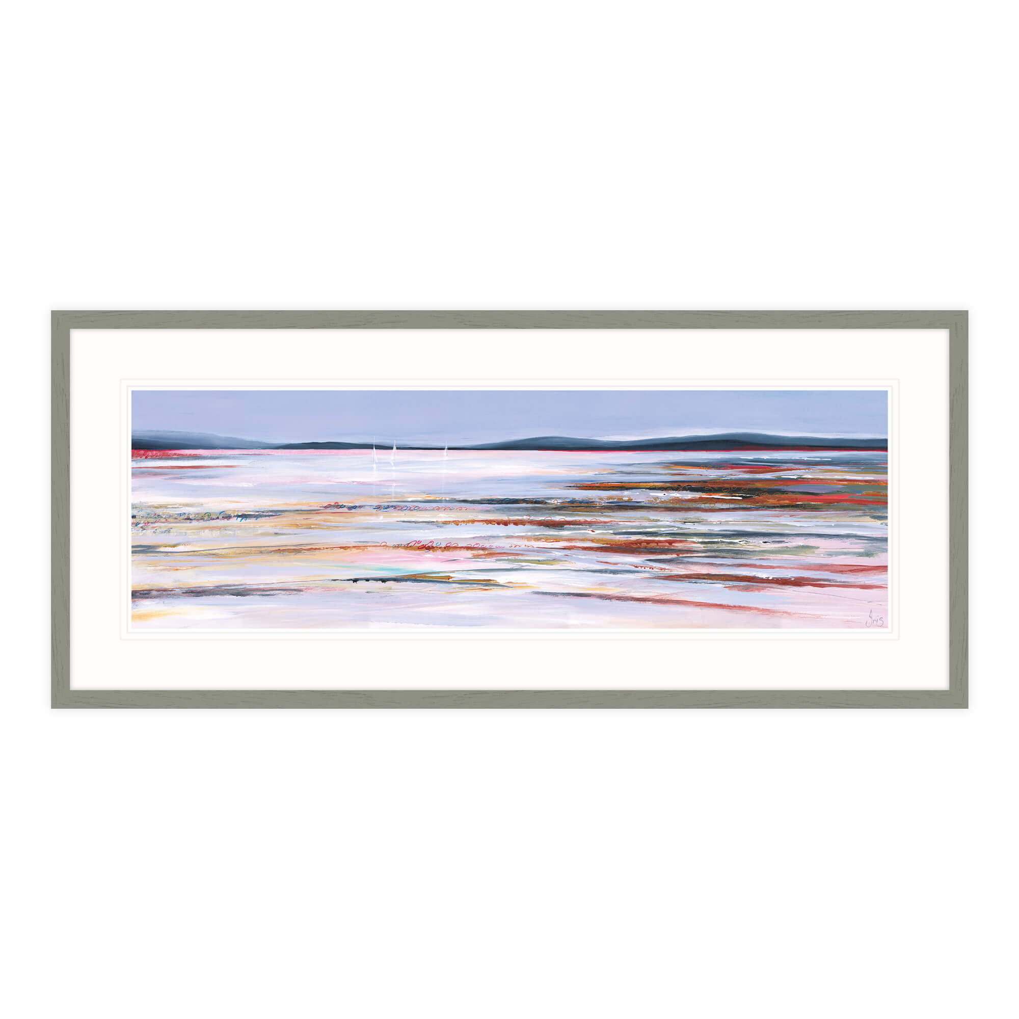 Purple Waters Framed Print