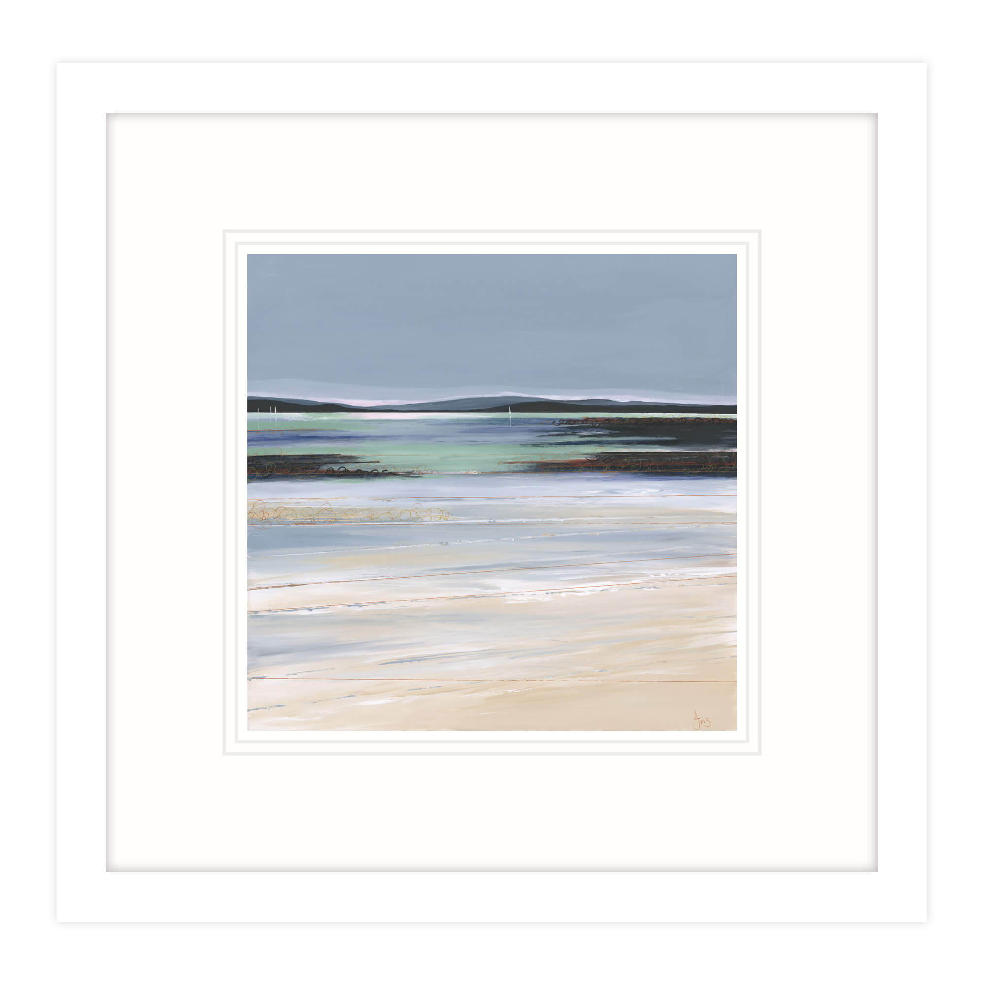 South Sands Beach, Salcombe Framed Print