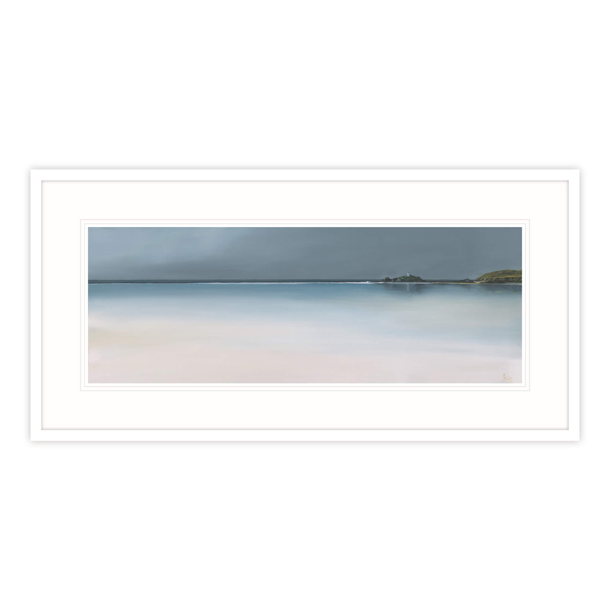 Ebbing Tide Godrevy Framed Print