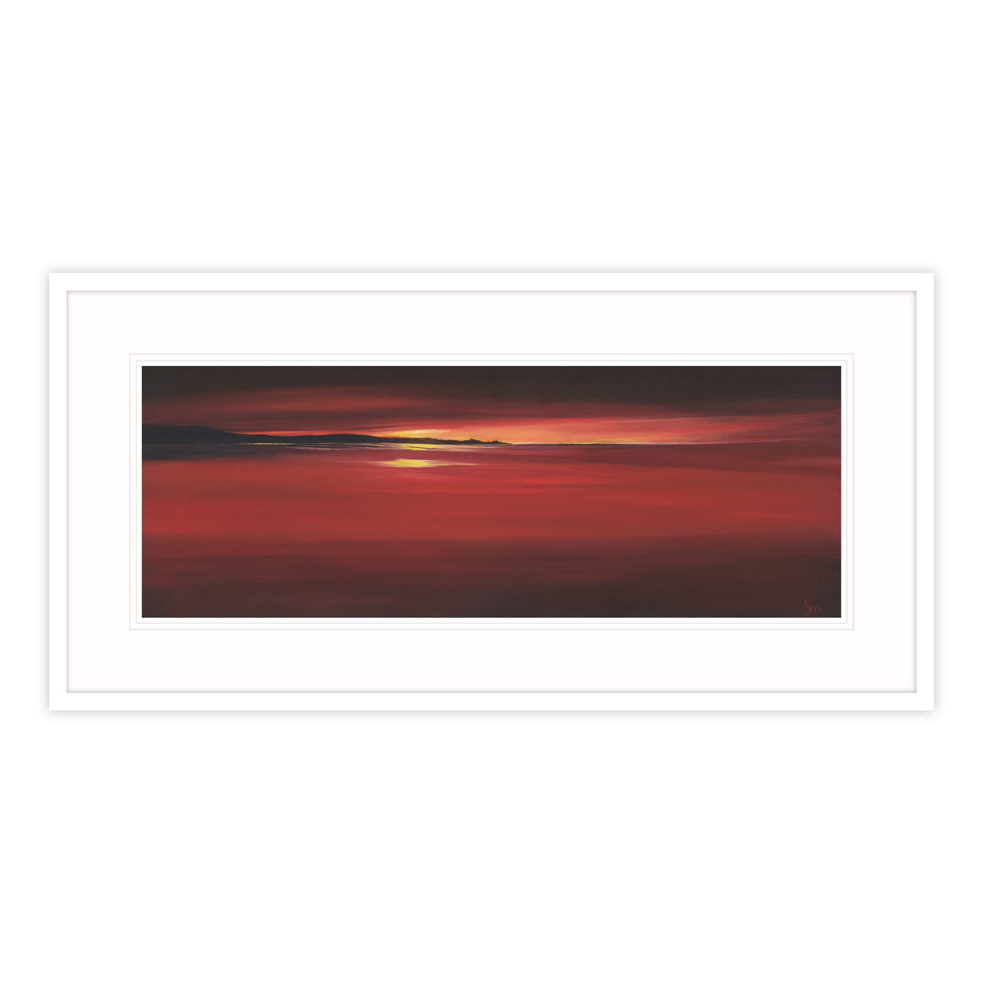 Red Dawn Perranuthnoe Framed Print