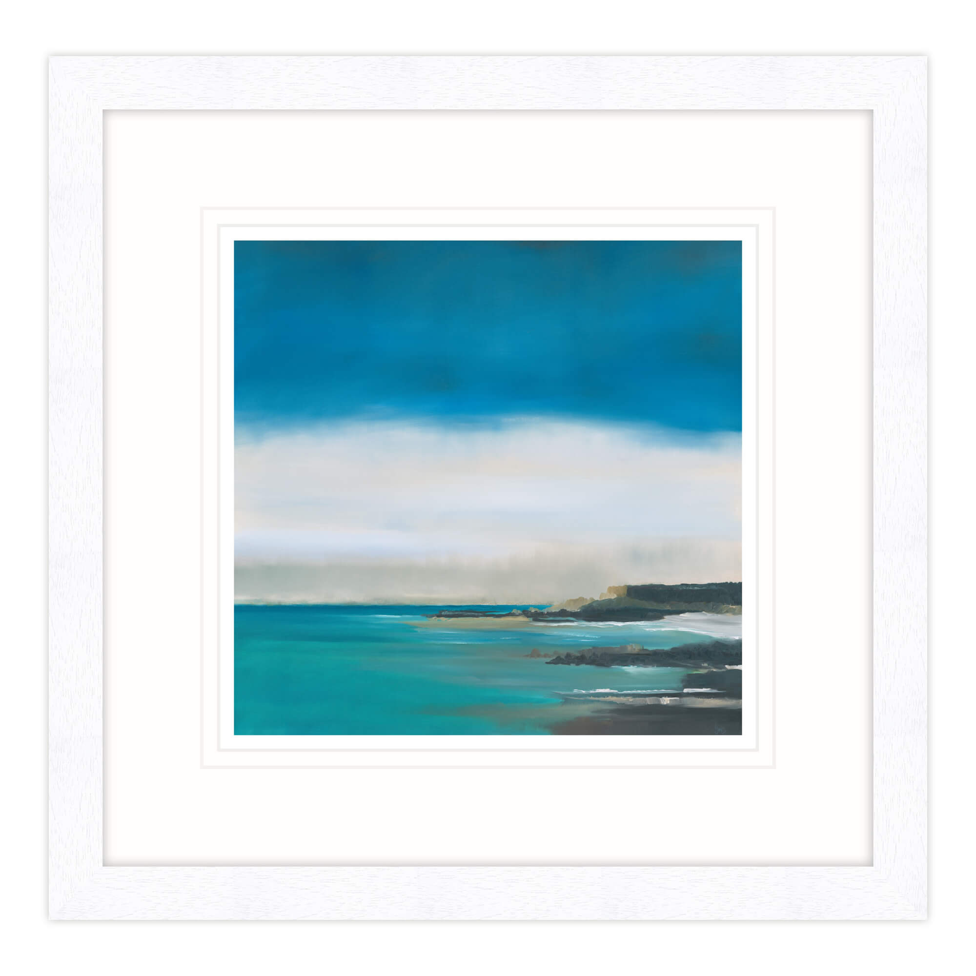 Morning Light Boat Cove Framed Print