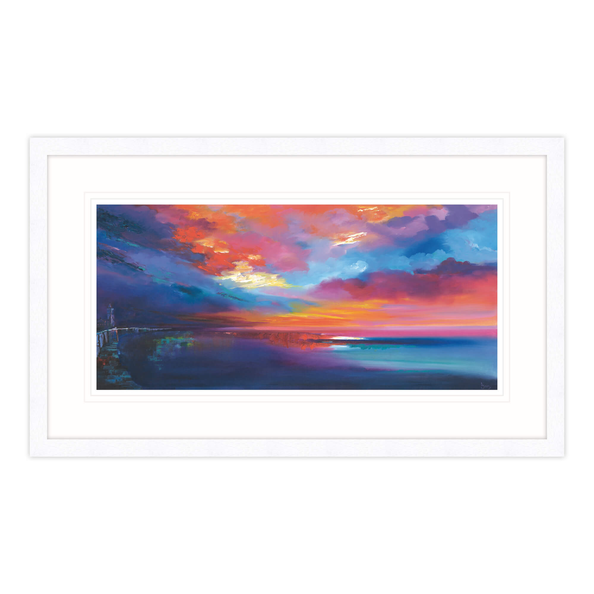 Porthleven Sunset Framed Print