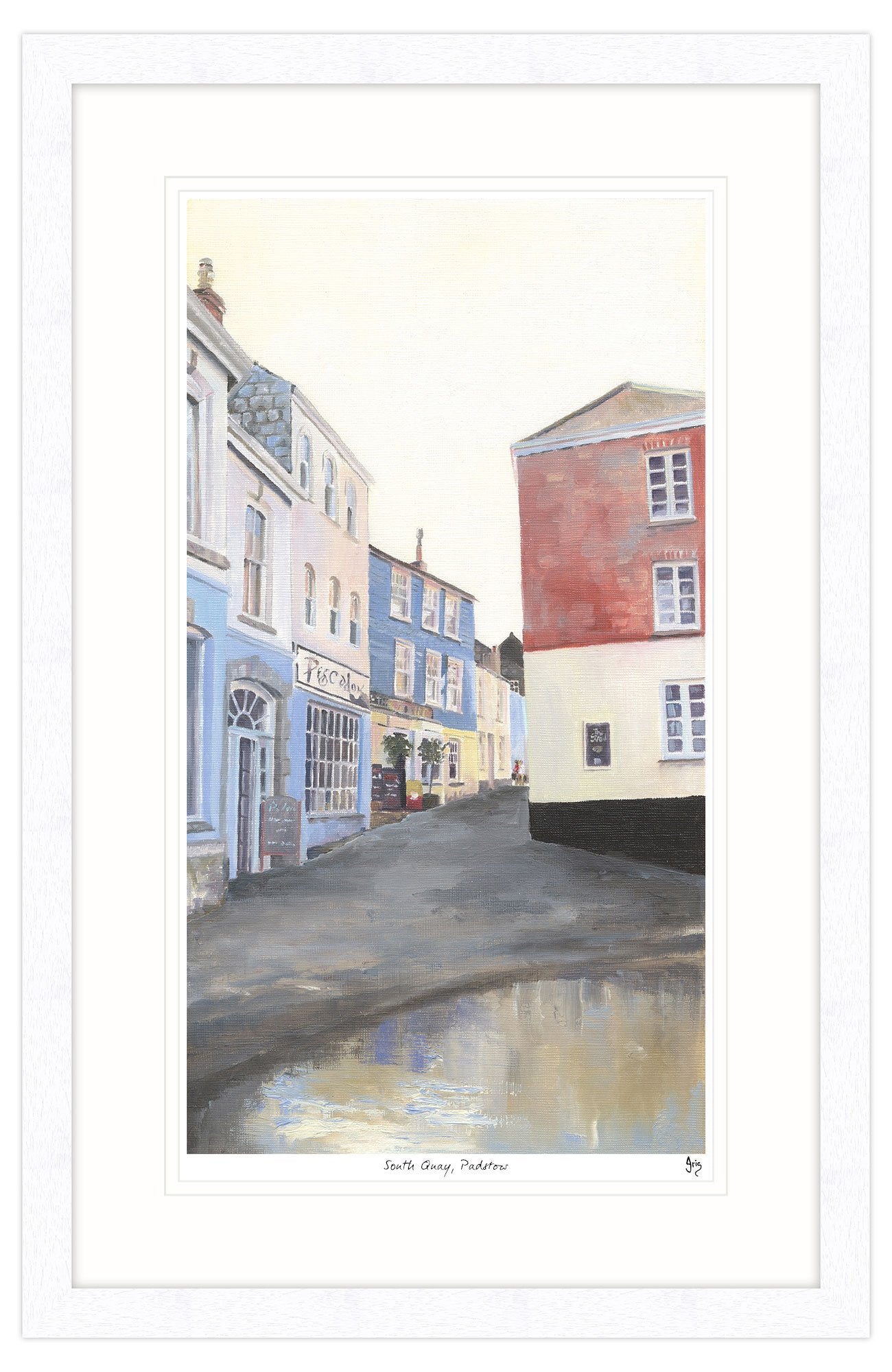 South Quay Padstow Framed Print