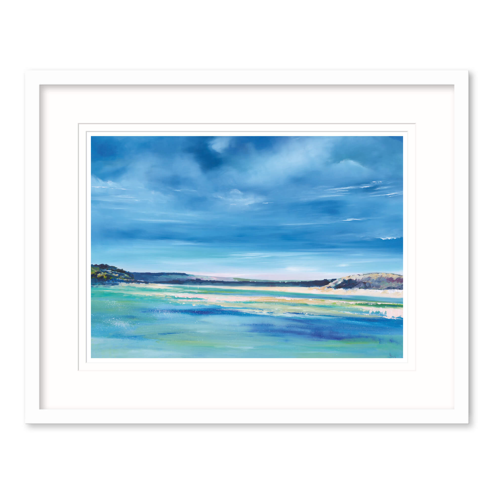 Blue Waters, Daymer Beach Framed Print